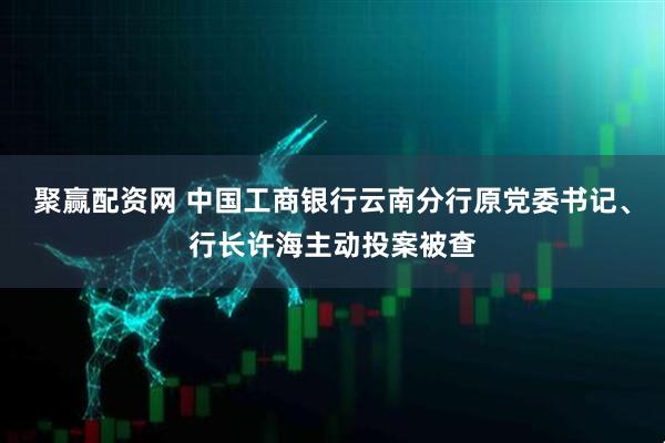 聚赢配资网 中国工商银行云南分行原党委书记、行长许海主动投案被查