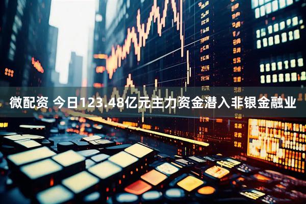 微配资 今日123.48亿元主力资金潜入非银金融业