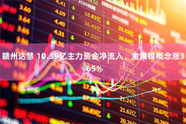 赣州达慧 10.39亿主力资金净流入，金属镍概念涨3.65%